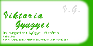 viktoria gyugyei business card